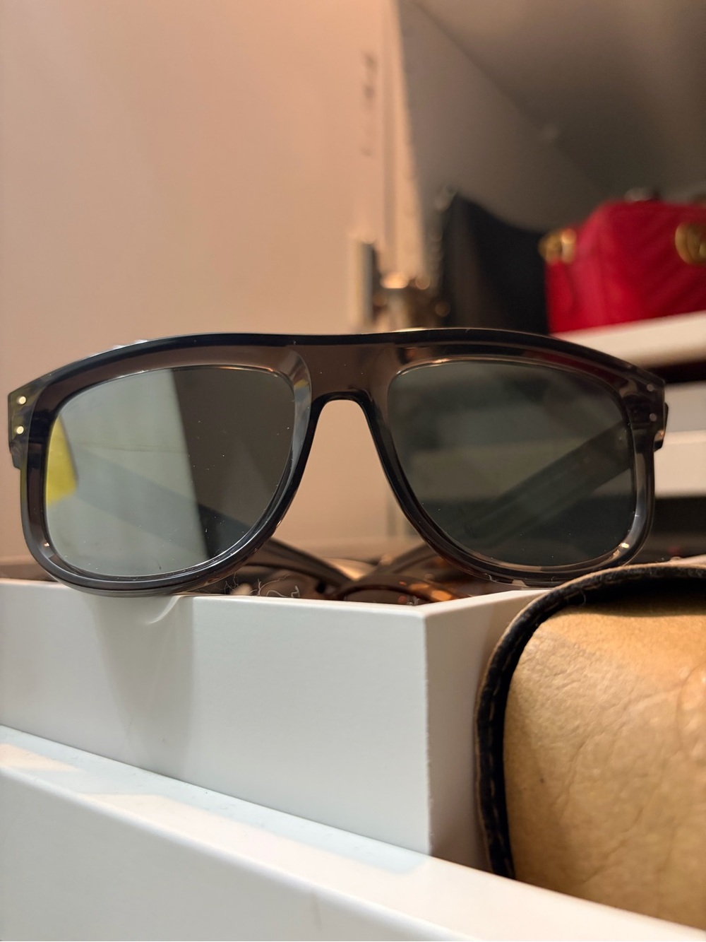 Ray-Ban Boyfriend Reverse RBR0501S 6707/GS Sunglasses | Transparent Dark Grey